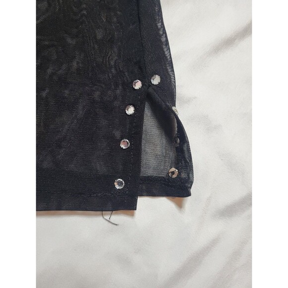 Exotic 2 Piece Sheer Handmade Sunflower Teddy Dancewear Matching Set Size Medium - Picture 11 of 12